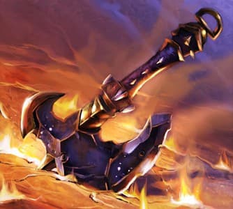 Fiery war axe