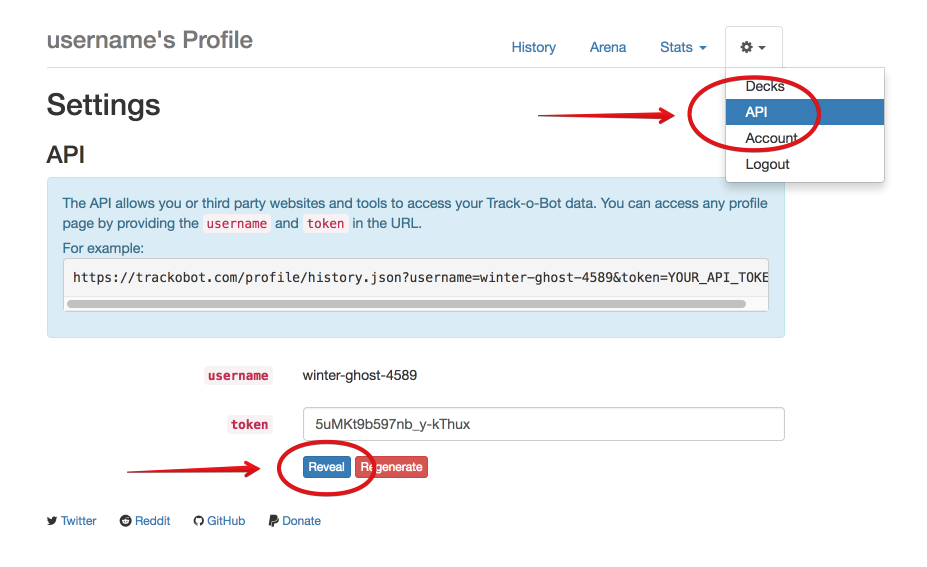 Trackobot user instructions